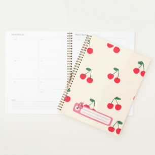 Cherry Hearts for teen Girls Planner