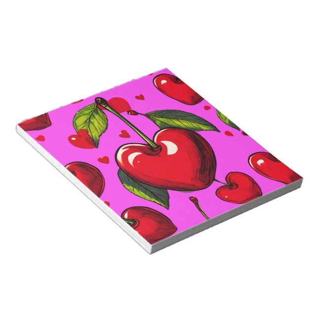 Cherry Hearts Notepad (Angled)