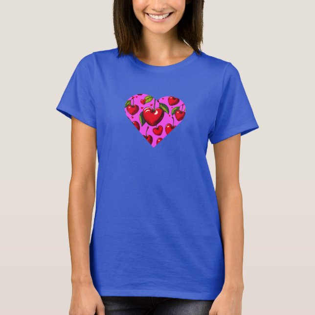Cherry Hearts Valentine's Day T-Shirt (Front)
