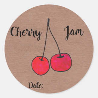 Cherry Jam Étiquettes