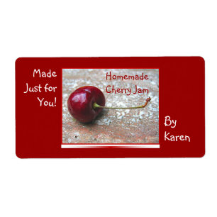 Cherry Jam label