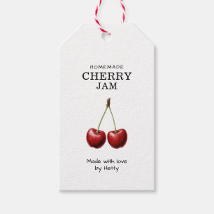 Cherry jam label for your homemade recipes!