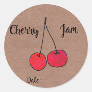 Cherry Jam Labels