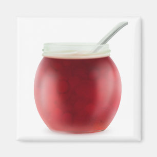 Cherry jam magnet