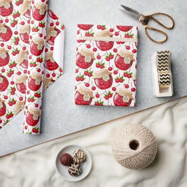 Cherry Jam  Wrapping Paper (Crafts)