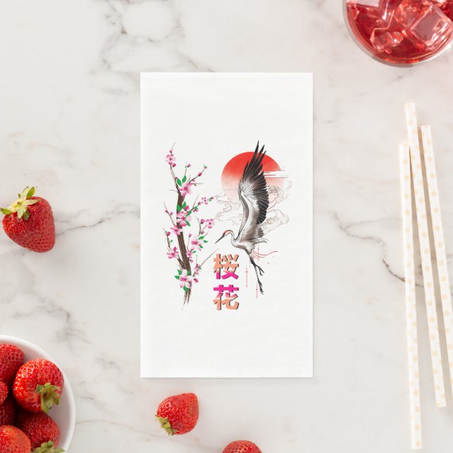 Cherry Japan Pastel Sakura Napkin (Insitu)