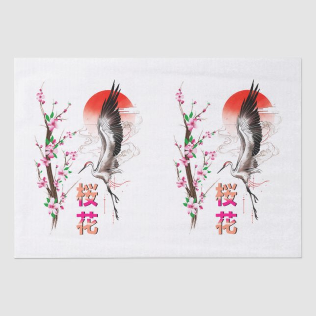Cherry Japan Pastel Sakura Tissue Paper (Front)