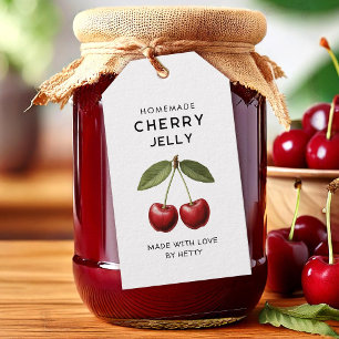 Cherry jelly labels for homemade recipes
