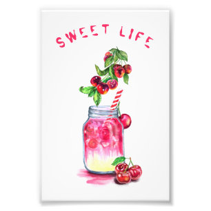 Cherry Juice Cool Boire Fruits Photo Imprimer