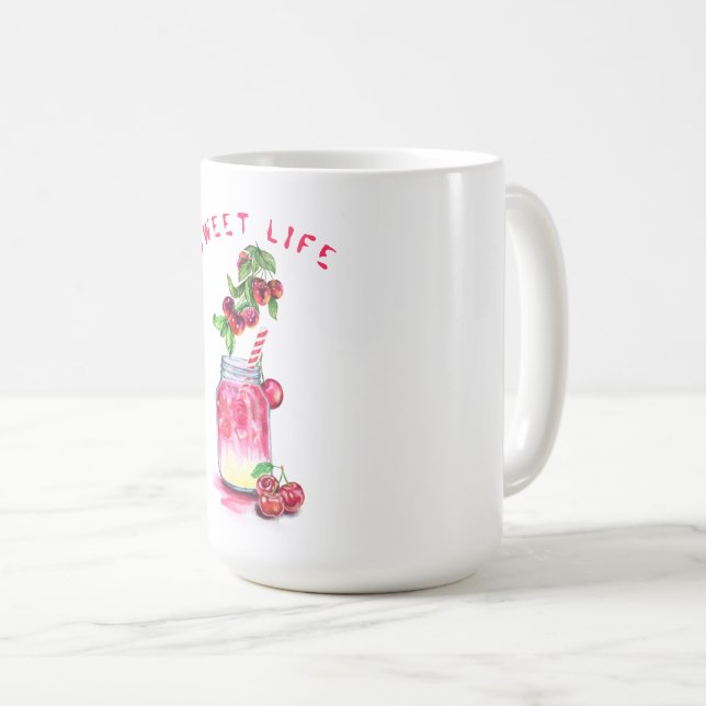 Cherry Juice Cool Drink Fruits Coffee Mug (Front Right)