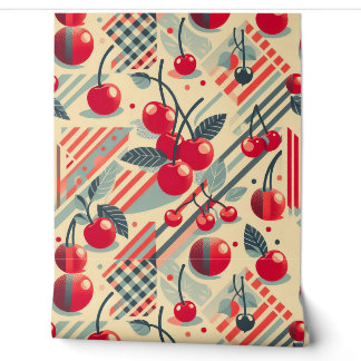 Cherry Kitchen Cottage Wallpaper