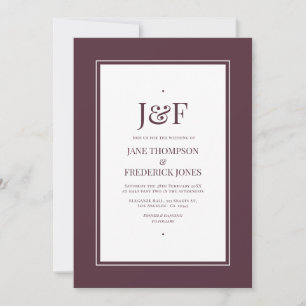 Cherry Lacquer Wedding Invitation