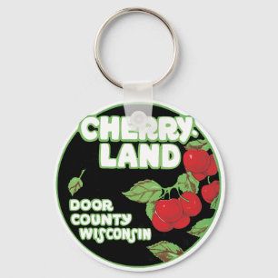 Cherry Land Door County Wisconsin ad Keychain