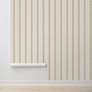 Cherry Lime Cream Floral Ditzy Vertical Stripe  Wallpaper