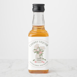 Cherry Liquor Homemade Bottle Label
