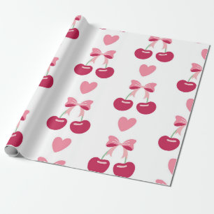 Cherry Love Charm Wrapping Paper