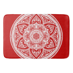 Cherry Mandala Bath Mat