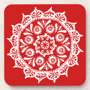 Cherry Mandala Coaster