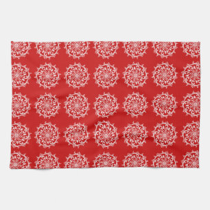 Cherry Mandala Kitchen Towel
