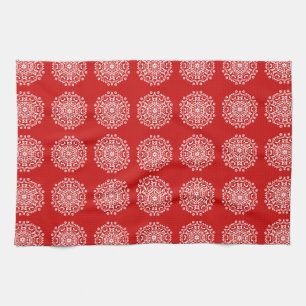Cherry Mandala Kitchen Towel