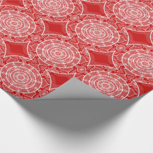 Cherry Mandala Wrapping Paper