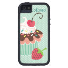 Cherry & Mint Cupcake iPhone 5 Coque-Mate Coque