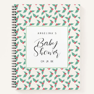 Cherry Motif Baby shower Liste cadeaux Carnet