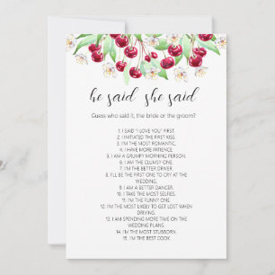 Cherry Much Wedding game Invitation
