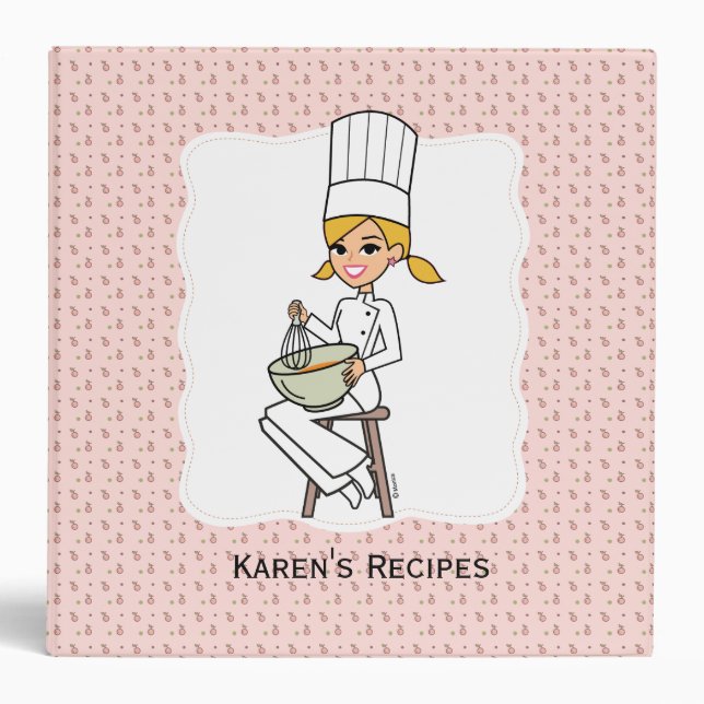 Cherry Novice Cook Recipe Binder (Front)