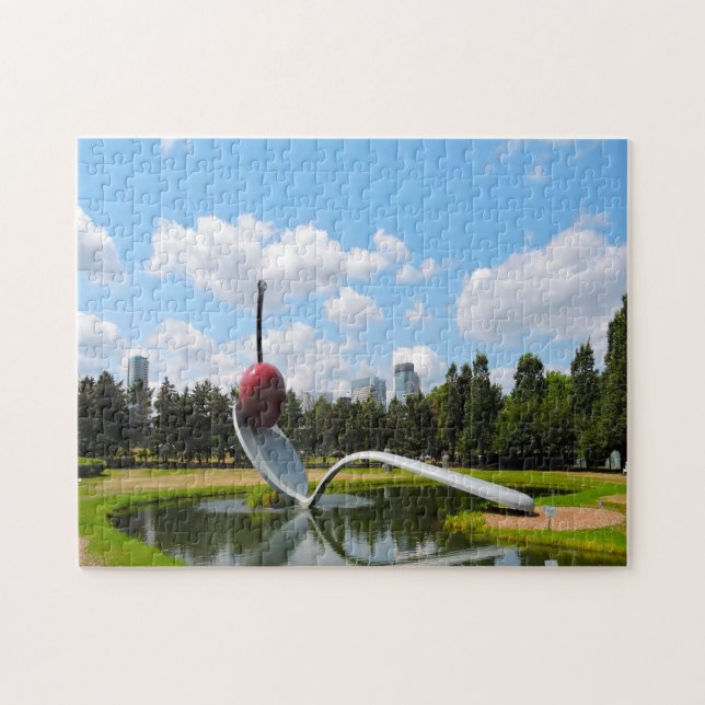 Cherry on a  Spoon Minnesota. Jigsaw Puzzle (Horizontal)