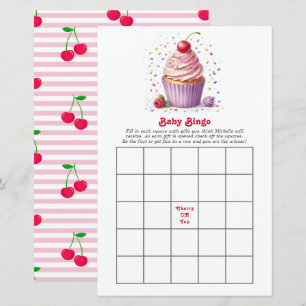 Cherry On Top Baby Shower Bingo Game