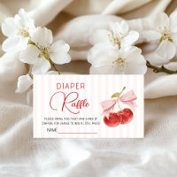 Cherry on Top Baby Shower Diaper Raffle