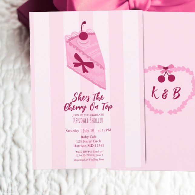 Cherry on Top Bridal Shower Invitation (Creator Uploaded)