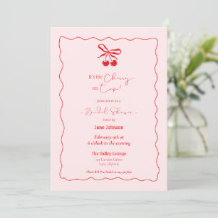 Cherry On Top Bridal Shower Invitation