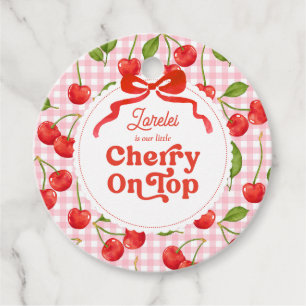 Cherry on Top Favour Tag