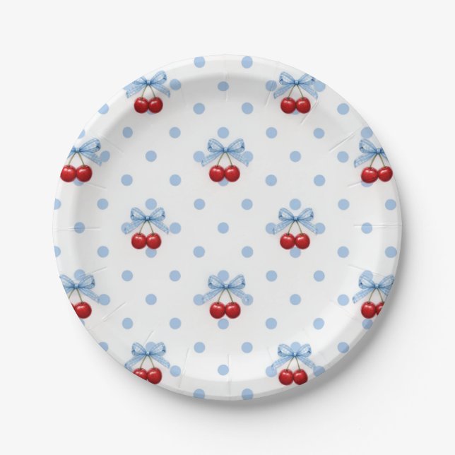 Cherry on Top Paper Plate (Front)