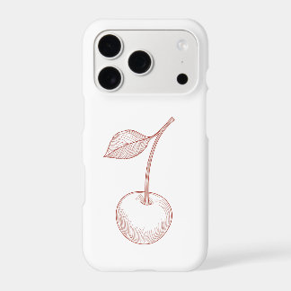 Cherry Outline iPhone Case | Minimal Line Art