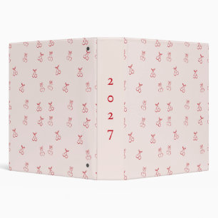 Cherry Outline Minimalism Binder