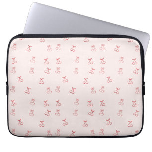 Cherry Outline Minimalism Laptop Sleeve