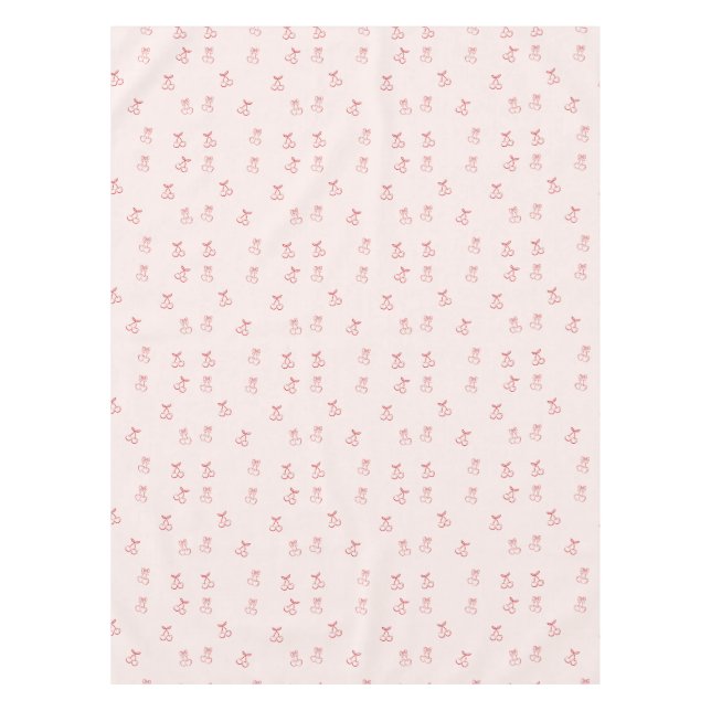 Cherry Outline Minimalism Tablecloth (Front)