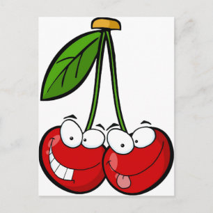 Cherry Pair Postcard