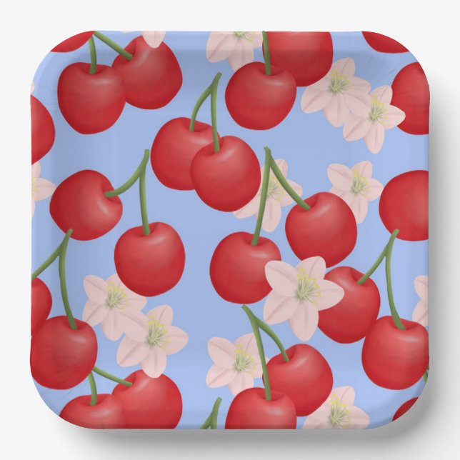 Cherry Paper Plates (Front)