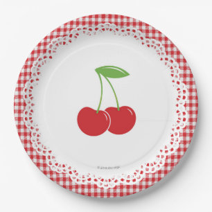 Cherry Party Paper Plate