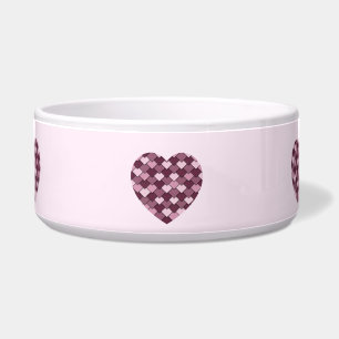 Cherry Passion Pink Square and Diamond Heart