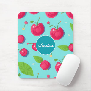 Cherry Pastel Colourful Personalized Pattern Mouse Pad