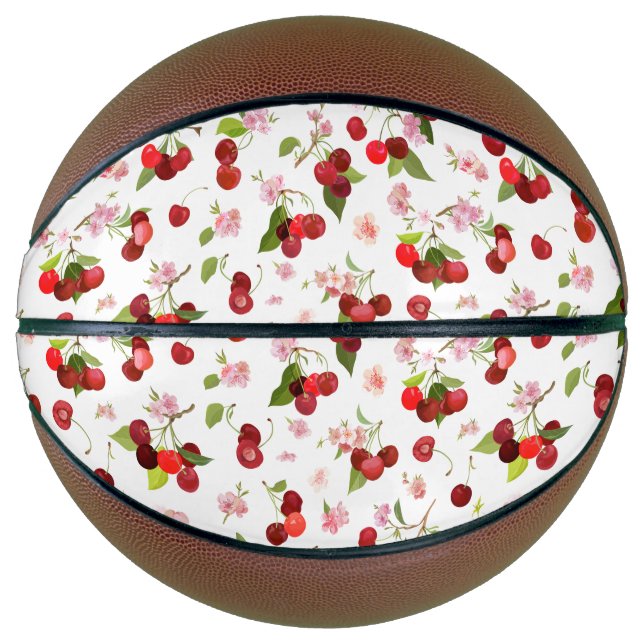 Cherry Pattern 1 Basketball (Front)
