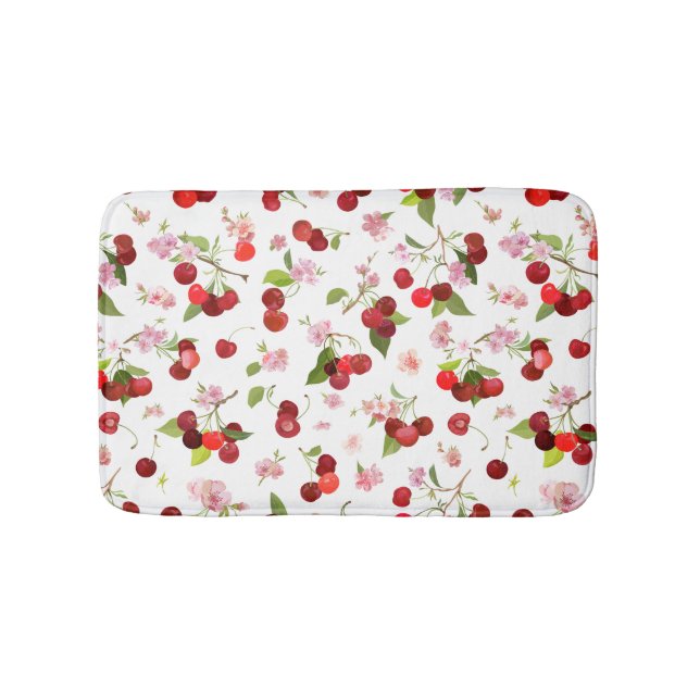 Cherry Pattern 1 Bath Mat (Front)