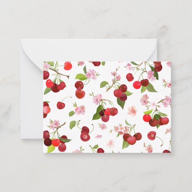 Cherry Pattern 1 Card (Front)