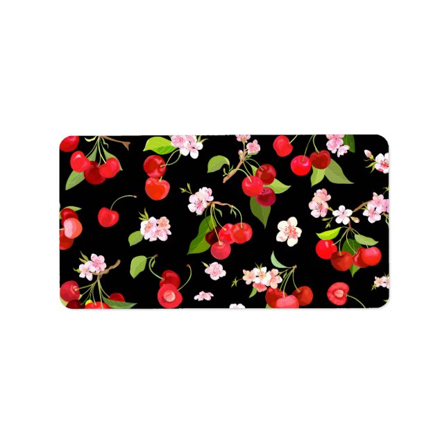 Cherry Pattern 1 Label (Front)