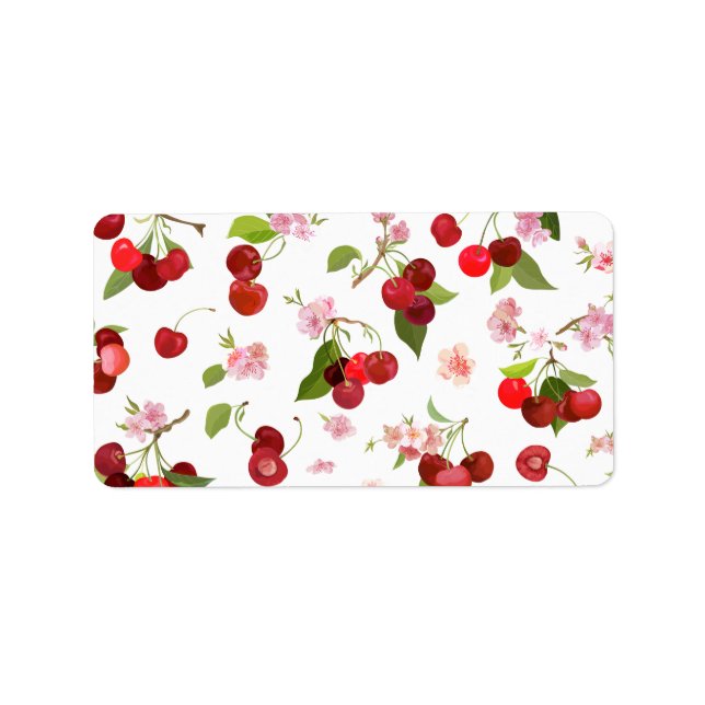 Cherry Pattern 1 Label (Front)